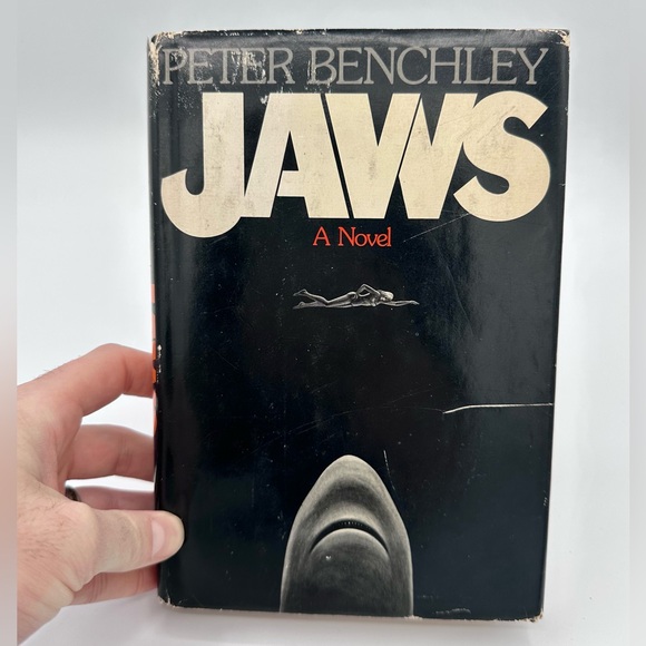 Doubleday Other - JAWS Peter Benchley 1974 HC DJ 1st Edition Early Print Gutter Code P39